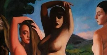 Les demoiselles d’instagram, Abel Padalié, 162x145cm, huile sur toile, 2024-300-870300